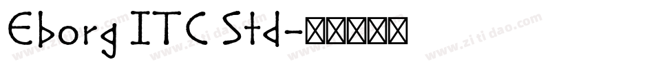 Eborg ITC Std字体转换